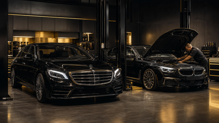 Mercedes 與 BMW 於黑金 Premium Garage 接受專業機油保養評估